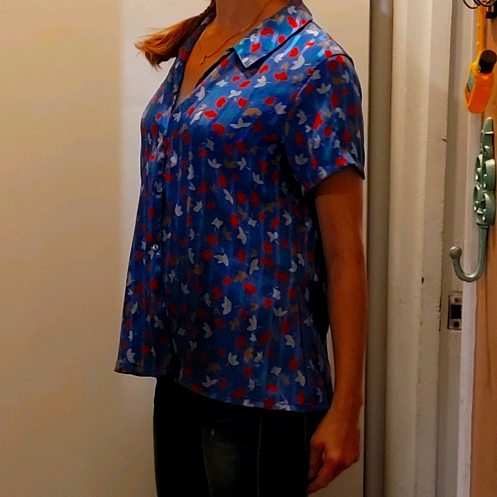 🥂🌟Vintage button up t shirt womens Medium